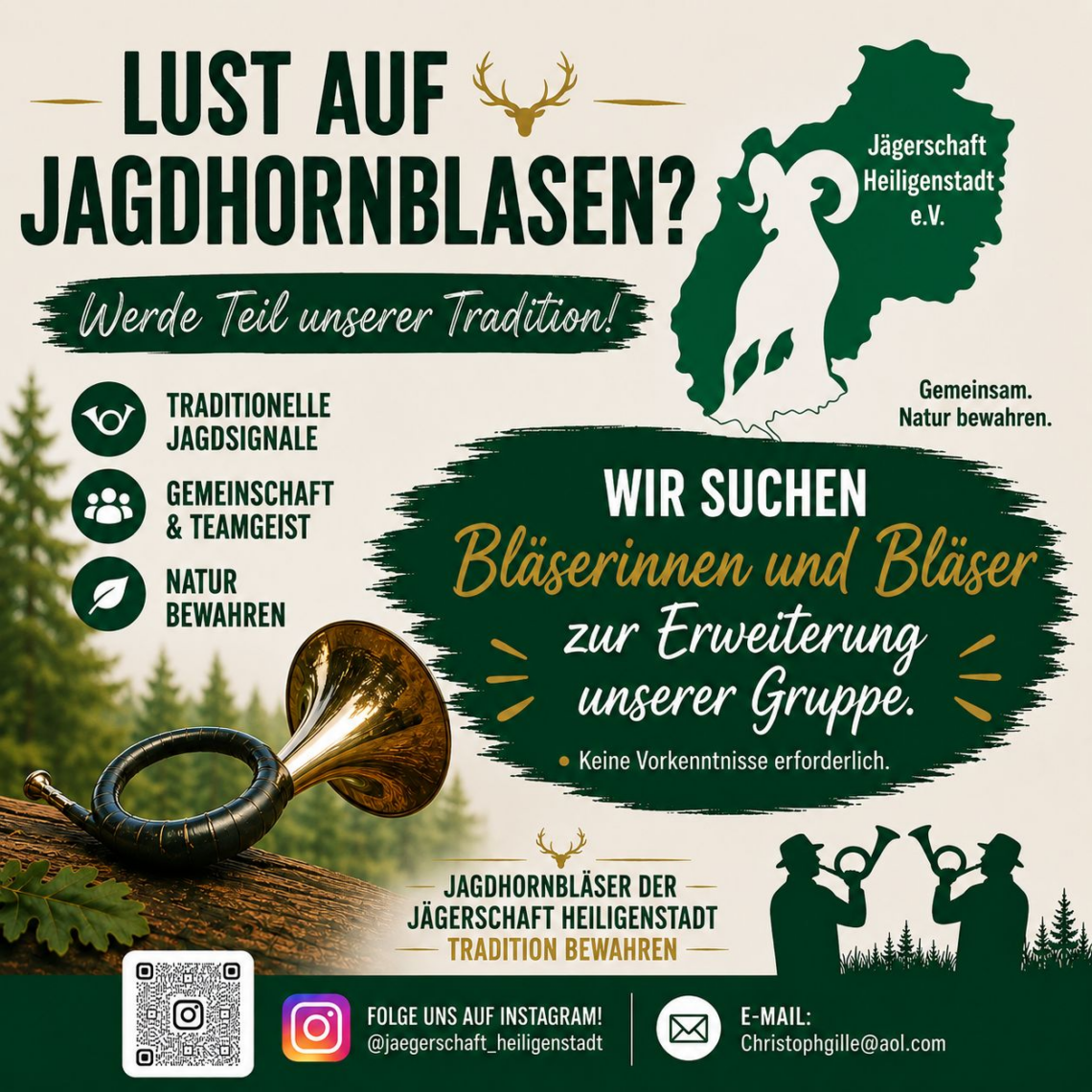 Jagdhornblasen – gemeinsam Tradition bewahren