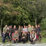 Gruppenfoto der Teilnehmerinnen beim ersten Frauenansitz der Jägerschaft Heiligenstadt
